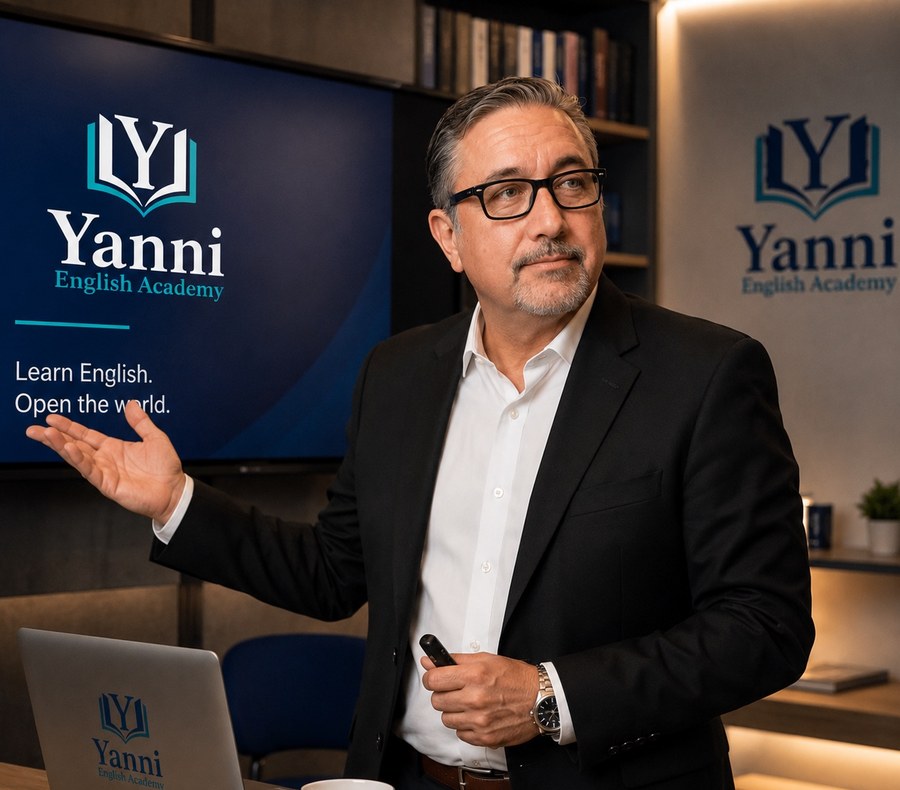 Salvador Martínez Solís enseñando inglés