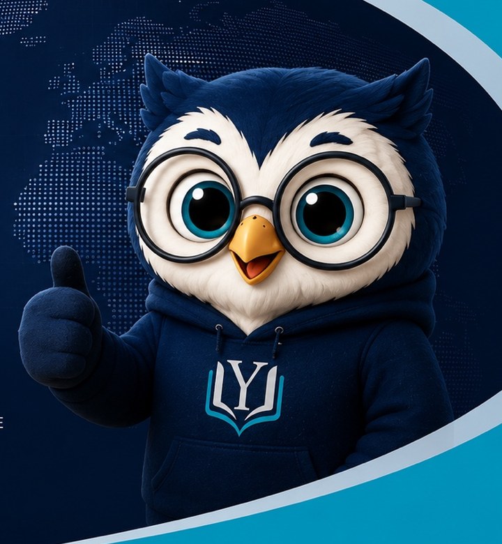 Yanni, búho institucional de Yanni English Academy